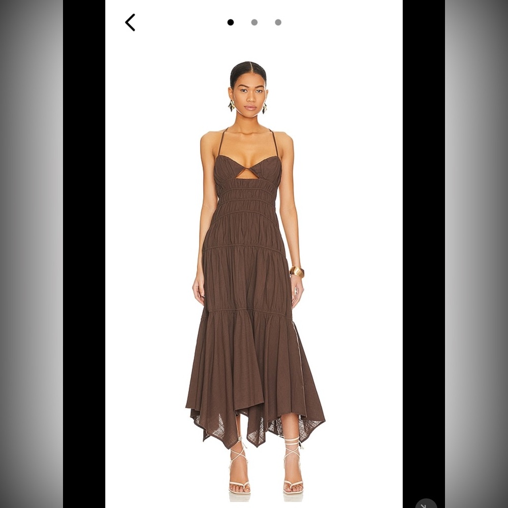 SNDYS Tahlia Dress in Chocolate